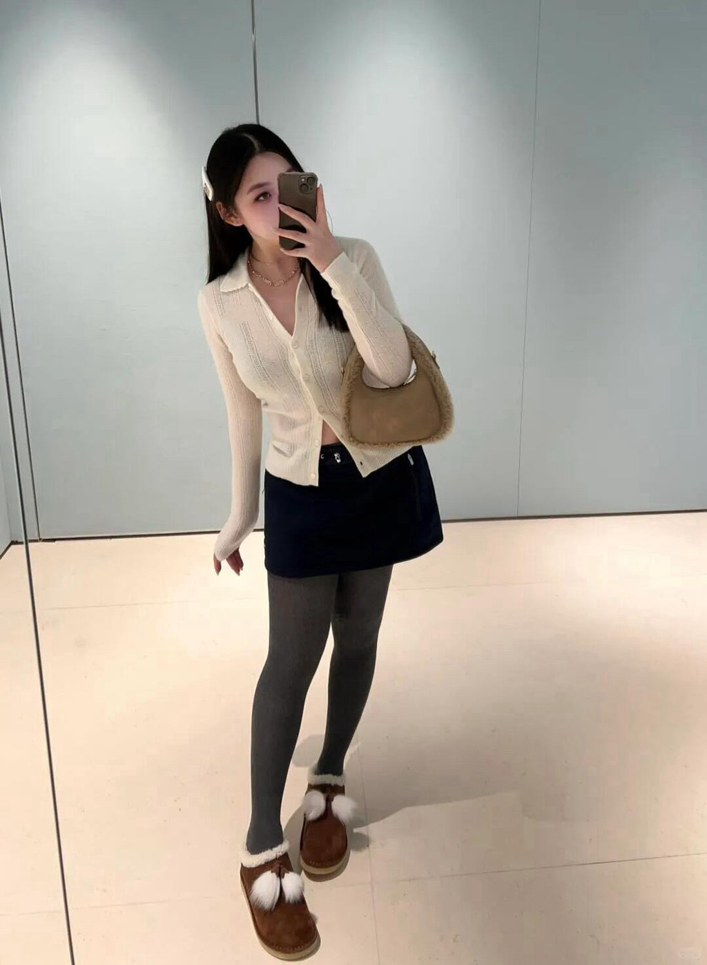 Style French Preppy Knit Collection: Pointelle Knit Cardigan, Polo Tee, Ribbed Tank &amp; Cami Dress - Elegant Summer Capsule Wardrobe - High Elasticity Chic Outfits