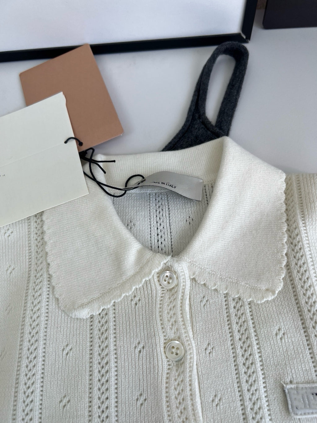 Style French Preppy Knit Collection: Pointelle Knit Cardigan, Polo Tee, Ribbed Tank &amp; Cami Dress - Elegant Summer Capsule Wardrobe - High Elasticity Chic Outfits