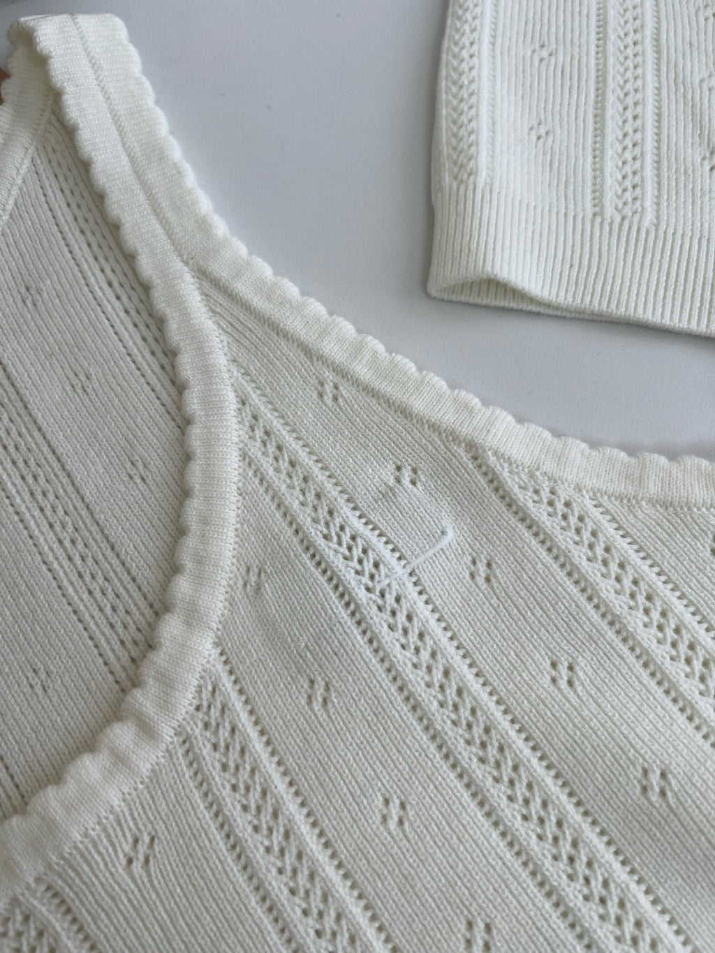 Style French Preppy Knit Collection: Pointelle Knit Cardigan, Polo Tee, Ribbed Tank &amp; Cami Dress - Elegant Summer Capsule Wardrobe - High Elasticity Chic Outfits