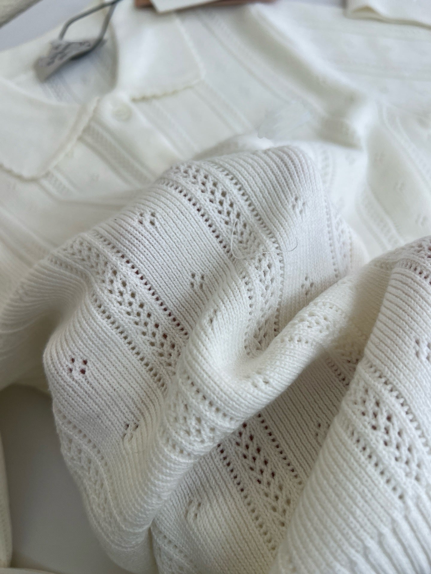 Style French Preppy Knit Collection: Pointelle Knit Cardigan, Polo Tee, Ribbed Tank &amp; Cami Dress - Elegant Summer Capsule Wardrobe - High Elasticity Chic Outfits