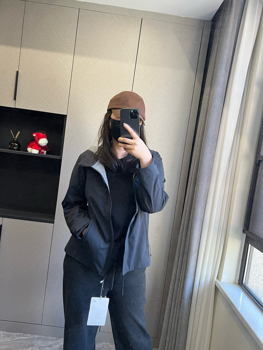 Women's Waterproof Softshell Jacket - Professional Windproof Hooded Windbreaker - Full Taped Seams &amp; 3D Logo Techwear Shell - Breathable Spring Outdoor Coat