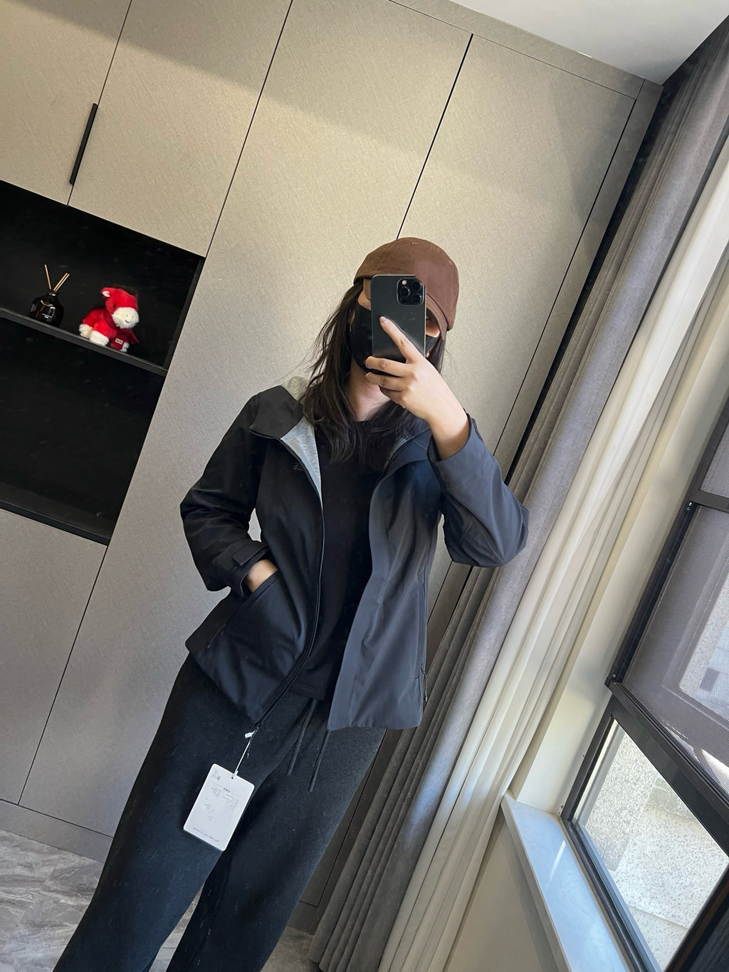 Women's Waterproof Softshell Jacket - Professional Windproof Hooded Windbreaker - Full Taped Seams &amp; 3D Logo Techwear Shell - Breathable Spring Outdoor Coat
