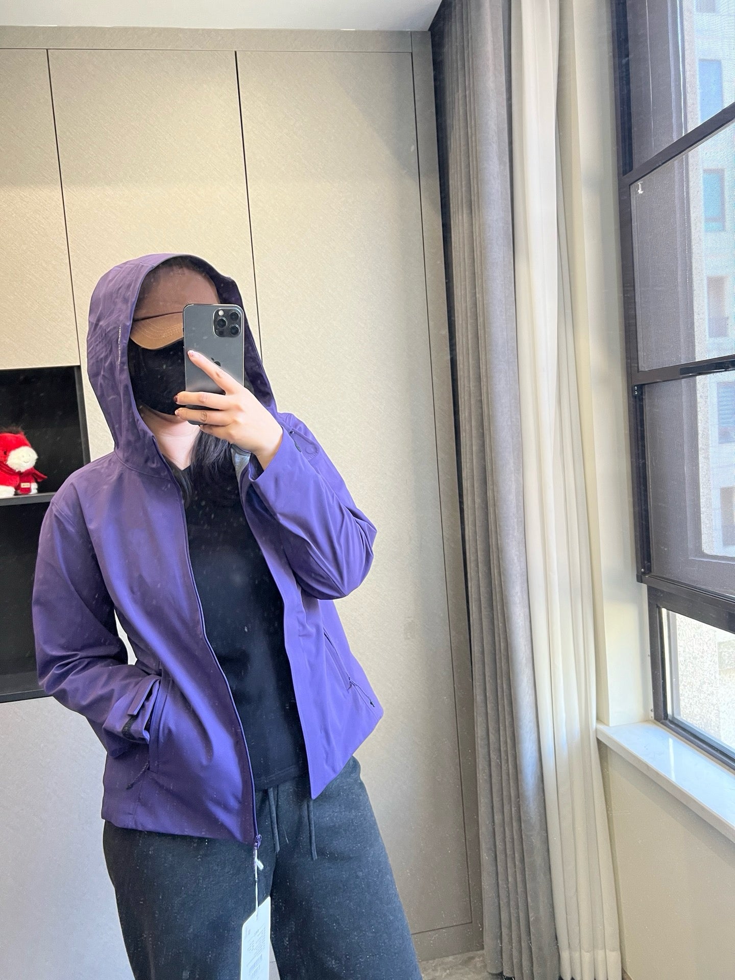 Women's Waterproof Softshell Jacket - Professional Windproof Hooded Windbreaker - Full Taped Seams &amp; 3D Logo Techwear Shell - Breathable Spring Outdoor Coat