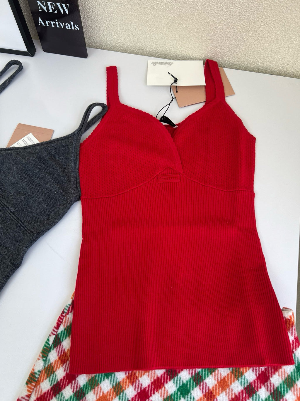 Style French Preppy Knit Collection: Pointelle Knit Cardigan, Polo Tee, Ribbed Tank &amp; Cami Dress - Elegant Summer Capsule Wardrobe - High Elasticity Chic Outfits