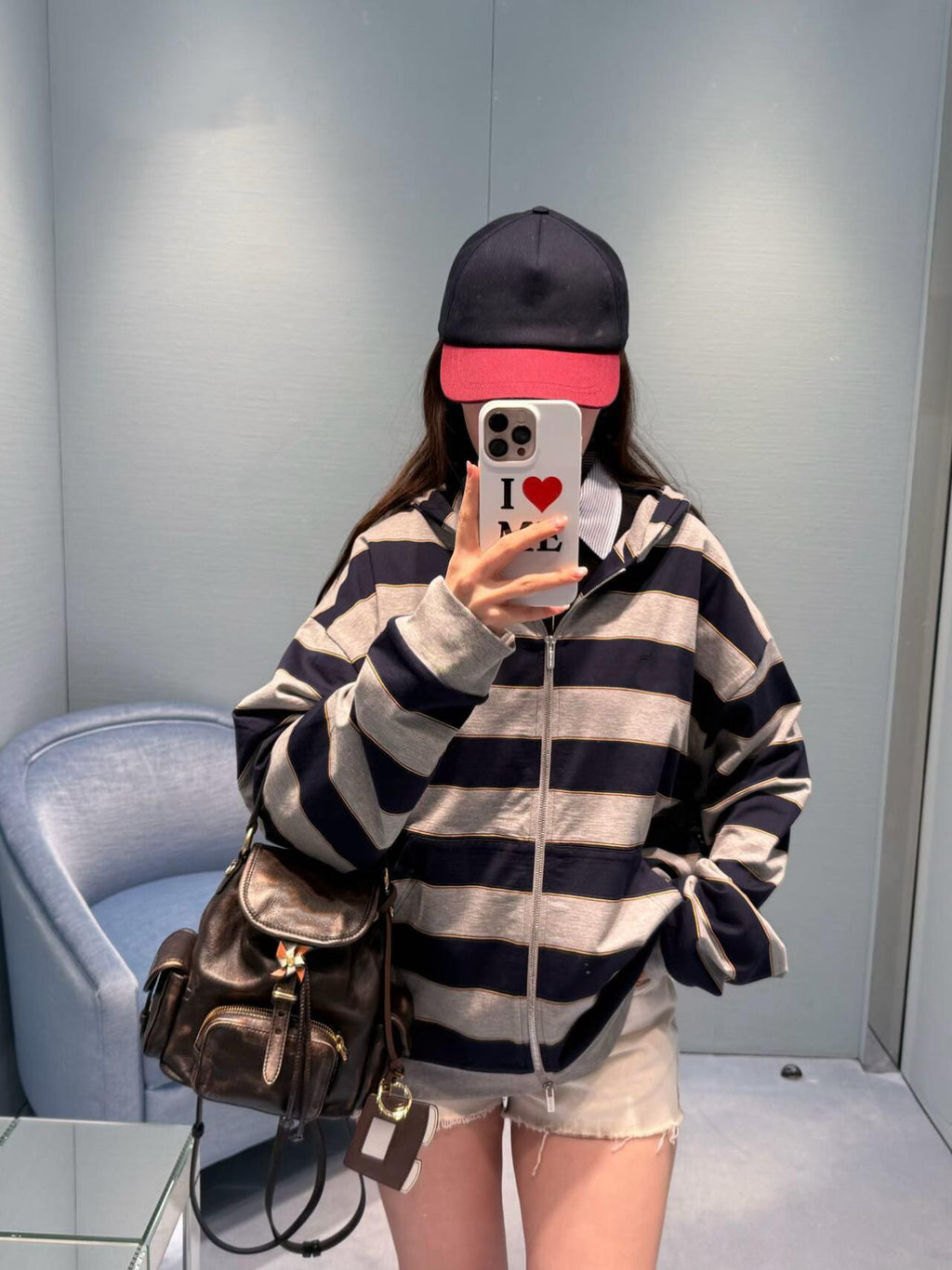 Premium Cotton Striped Polo & Hoodie Set: Short Sleeve Layered Polo, Long Sleeve Knit Shirt & Zip-Up Hooded Jacket - High-Quality Casual Essentials