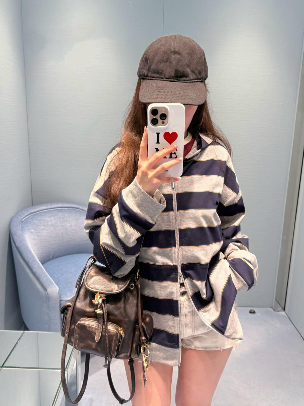 Premium Cotton Striped Polo & Hoodie Set: Short Sleeve Layered Polo, Long Sleeve Knit Shirt & Zip-Up Hooded Jacket - High-Quality Casual Essentials