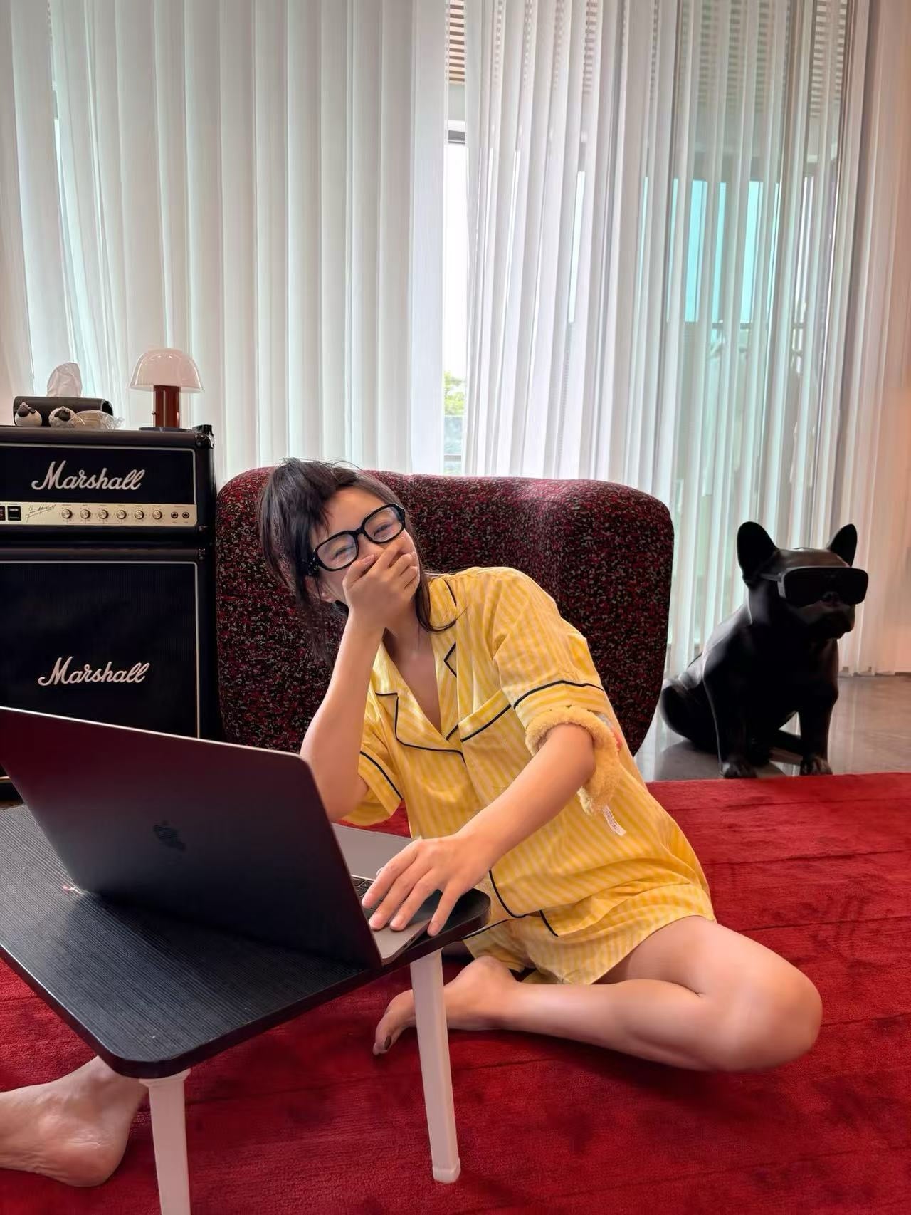 Premium 100% Cotton Striped Pajama Set: Soft Yellow Summer Loungewear - Classic Short Sleeve Sleepwear Set for Women - Breathable Comfort Home Wear
