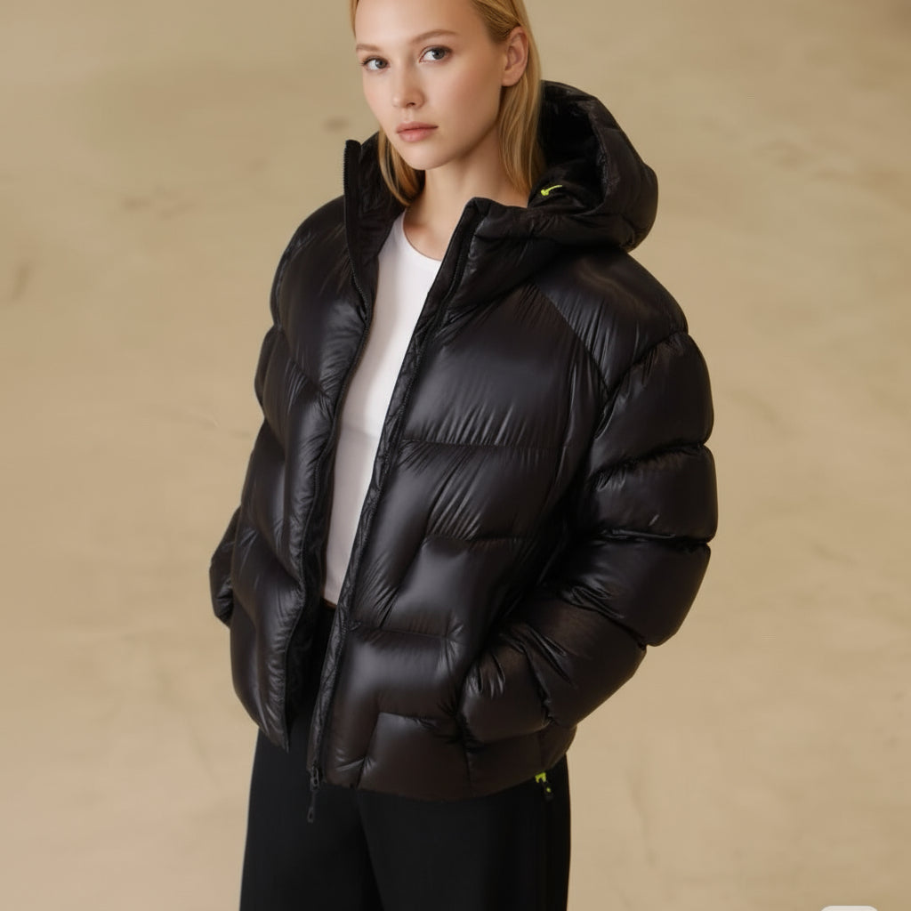 Winter Hooded 1000 Fill Power Water-Repellent Goose Down Lightweight Insulated Outdoor Jacket for Men and Women Unisex Warm  Water-proof with Pocket 1000FP