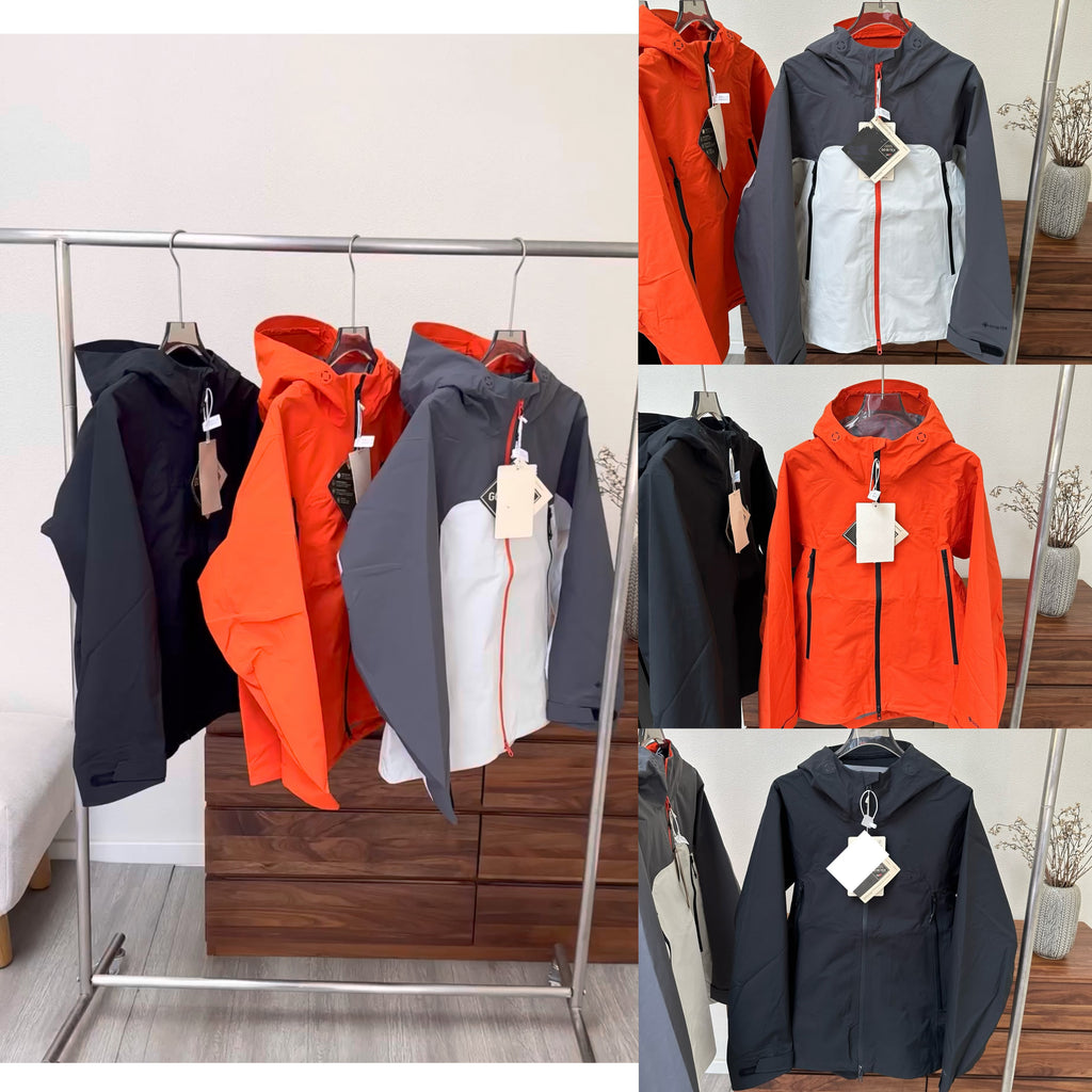 GORE-TEX Waterproof Windbreaker - Unisex Ultra-Light Shell Jacket - Full Taped Seams & YKK Zippers - Breathable Outdoor Techwear for Spring/Autumn