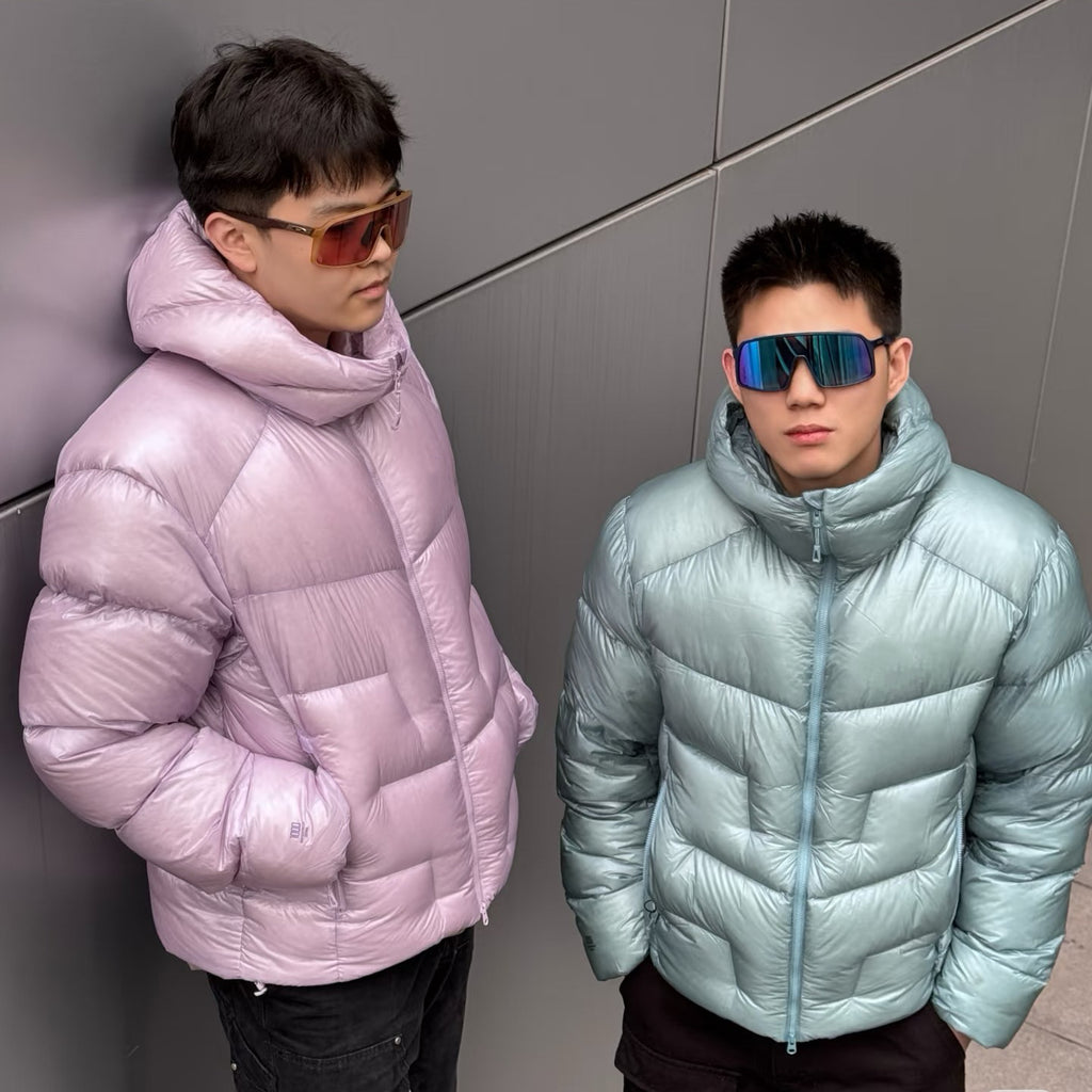 Winter Hooded 1000 Fill Power Water-Repellent Goose Down Lightweight Insulated Outdoor Jacket for Men and Women Unisex Warm  Water-proof with Pocket 1000FP