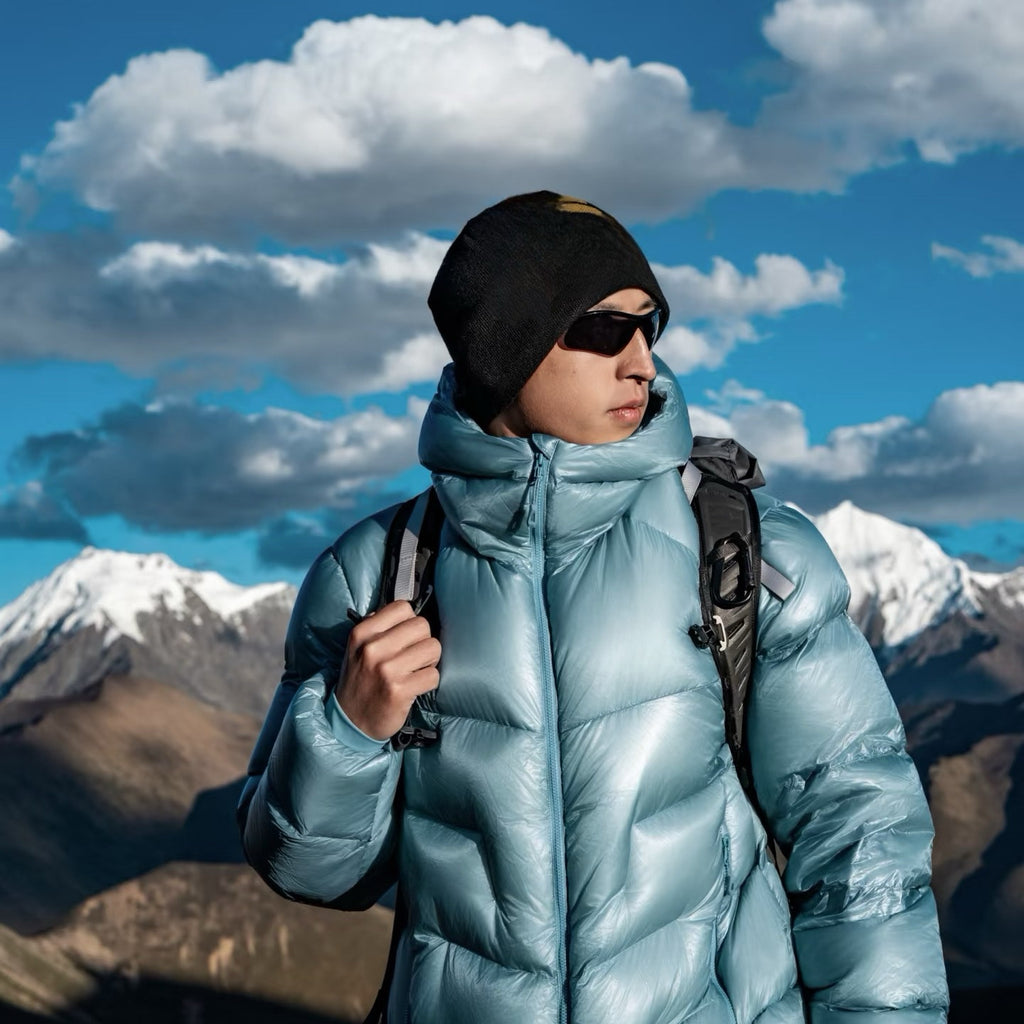 Winter Hooded 1000 Fill Power Water-Repellent Goose Down Lightweight Insulated Outdoor Jacket for Men and Women Unisex Warm  Water-proof with Pocket 1000FP