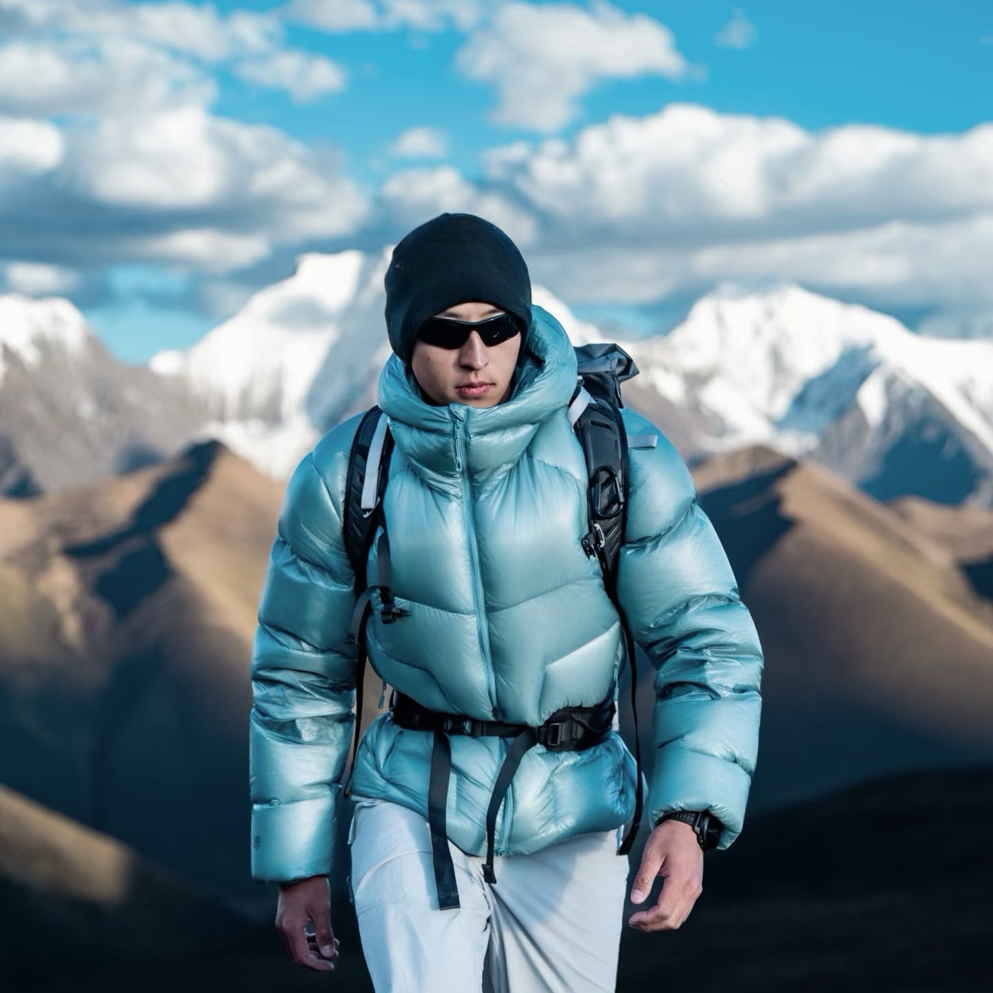 Winter Hooded 1000 Fill Power Water-Repellent Goose Down Lightweight Insulated Outdoor Jacket for Men and Women Unisex Warm  Water-proof with Pocket 1000FP