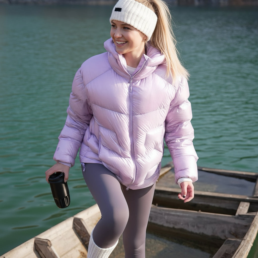 Winter Hooded 1000 Fill Power Water-Repellent Goose Down Lightweight Insulated Outdoor Jacket for Men and Women Unisex Warm  Water-proof with Pocket 1000FP
