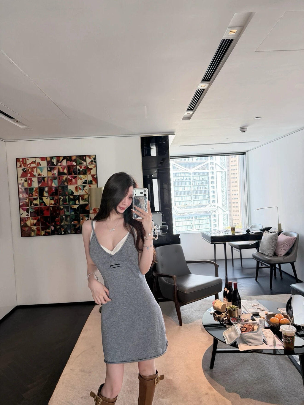 Style French Preppy Knit Collection: Pointelle Knit Cardigan, Polo Tee, Ribbed Tank &amp; Cami Dress - Elegant Summer Capsule Wardrobe - High Elasticity Chic Outfits