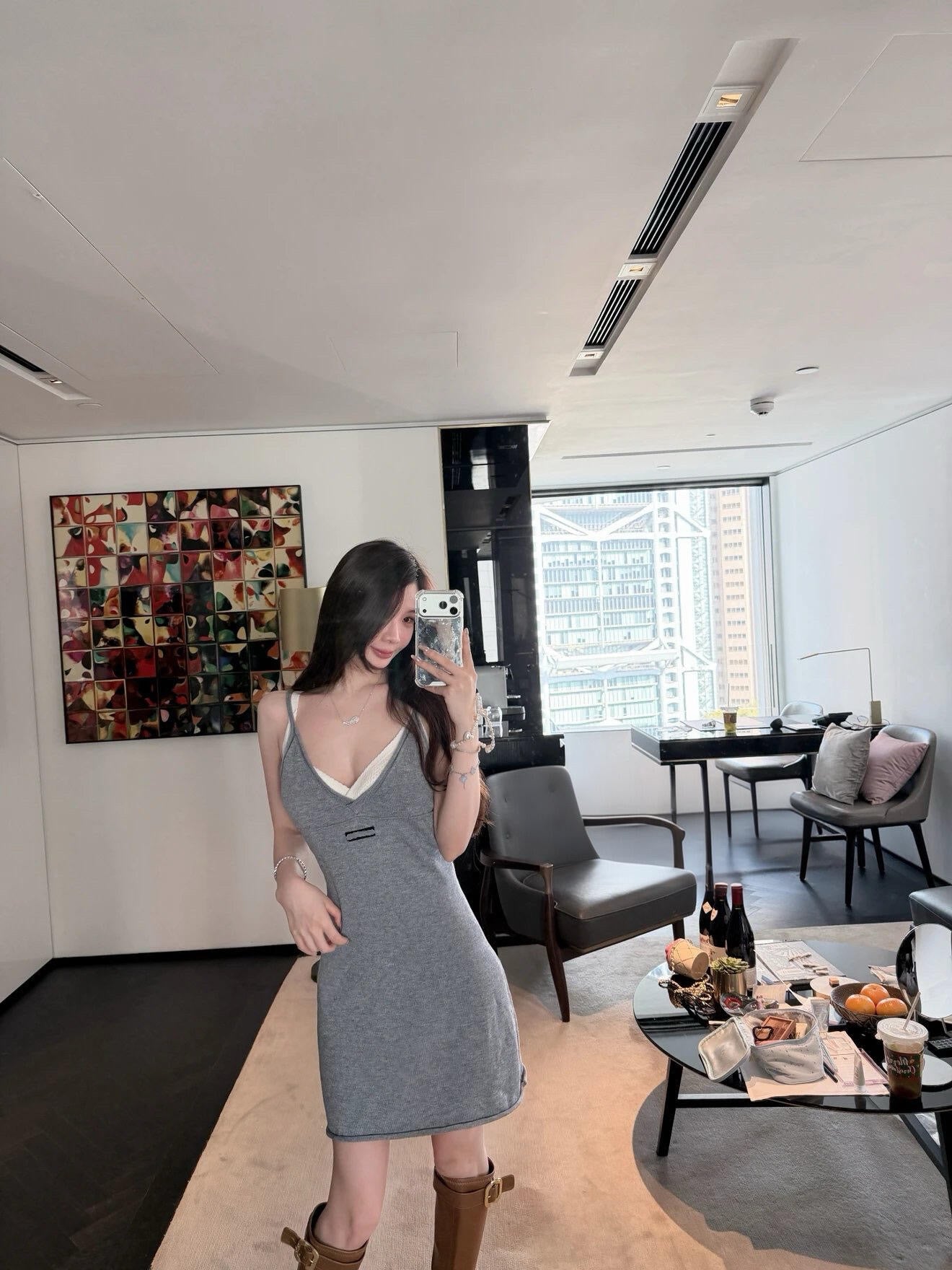 Style French Preppy Knit Collection: Pointelle Knit Cardigan, Polo Tee, Ribbed Tank &amp; Cami Dress - Elegant Summer Capsule Wardrobe - High Elasticity Chic Outfits