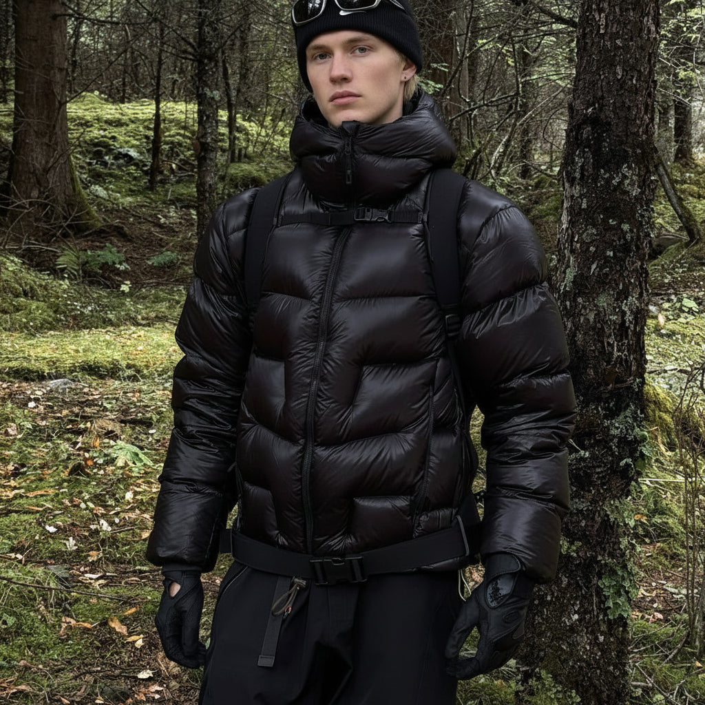 Winter Hooded 1000 Fill Power Water-Repellent Goose Down Lightweight Insulated Outdoor Jacket for Men and Women Unisex Warm  Water-proof with Pocket 1000FP