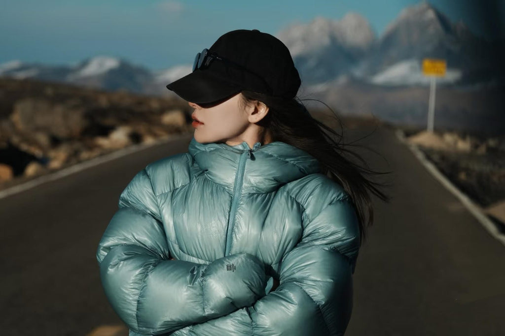 Winter Hooded 1000 Fill Power Water-Repellent Goose Down Lightweight Insulated Outdoor Jacket for Men and Women Unisex Warm  Water-proof with Pocket 1000FP