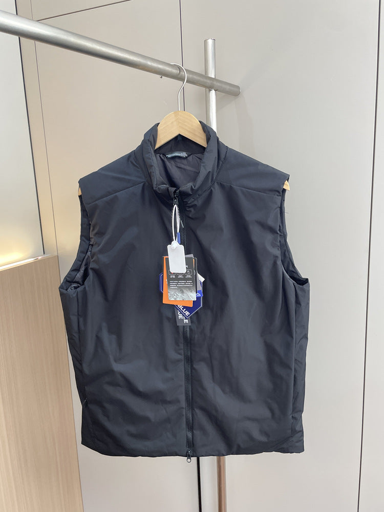 Unisex Insulated Winter Vest - Waterproof & Windproof Stand Collar Puffer Gilet for Men and Women - Warm Lightweight Sleeveless Jacket