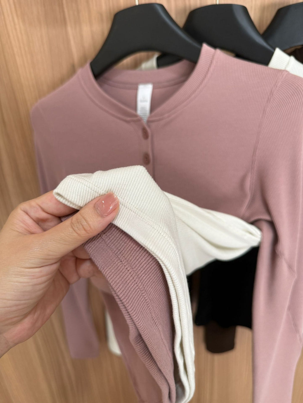 Hold Tight Modal Henley Shirt Slim Fit Yoga Fitness Sports Base Layer T Women's T-shirt