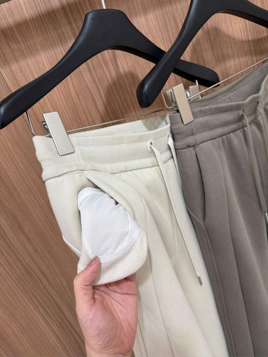 Scb Fleece-Lined High-Waisted Drawstring Wide-Leg Pants Warm Casual Versatile Slimming Autumn Winter Floor-Length Sweatpants 1266