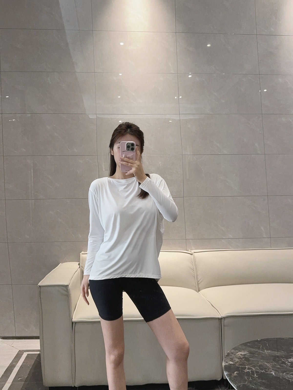 Action Yoga Wear Sun Protection Cool Sports Top Long Sleeve Versatile Base Layer Casual active wear woman