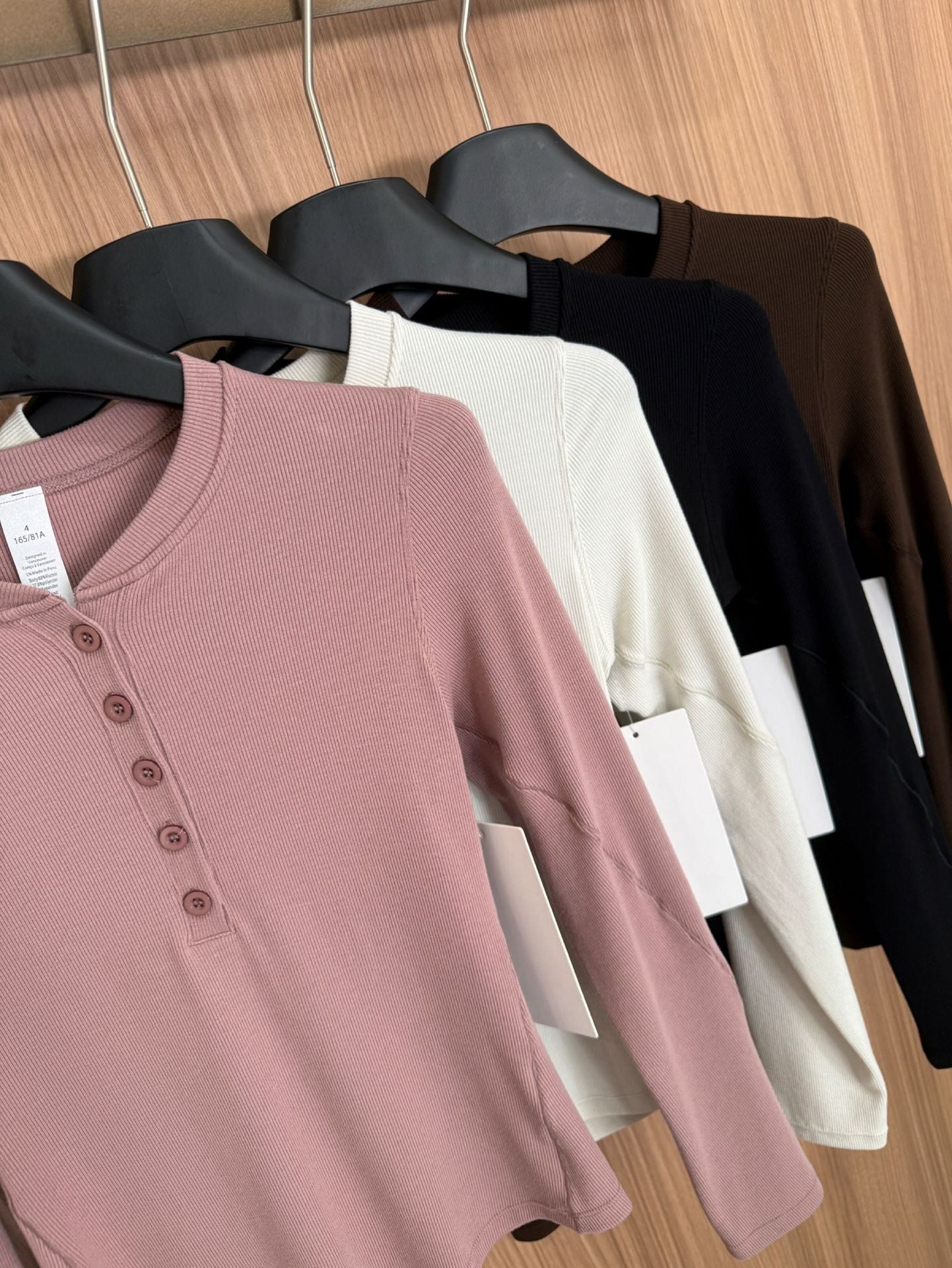 Hold Tight Modal Henley Shirt Slim Fit Yoga Fitness Sports Base Layer T Women's T-shirt