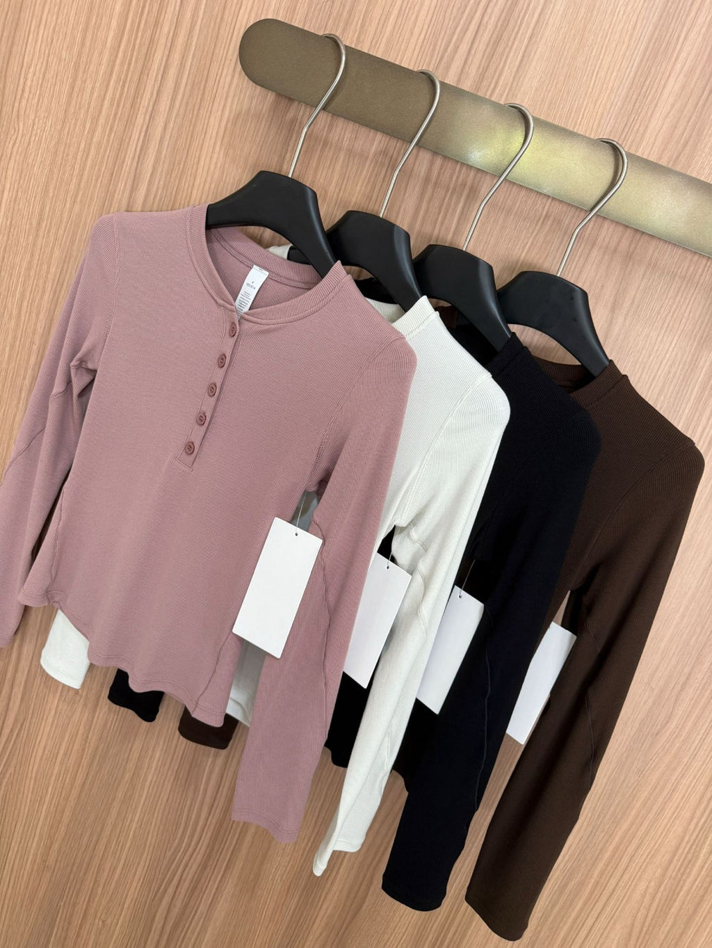 Hold Tight Modal Henley Shirt Slim Fit Yoga Fitness Sports Base Layer T Women's T-shirt