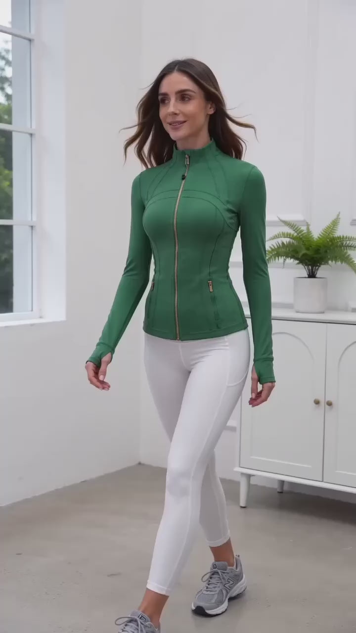 AirFit Sculpt Zip Jacket Seamless – Breathable Slim Fit Activewear in Multi Colors